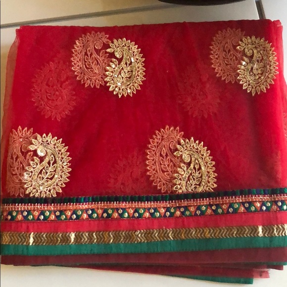 Final Sale- Indian Net Saree - Picture 8 of 8
